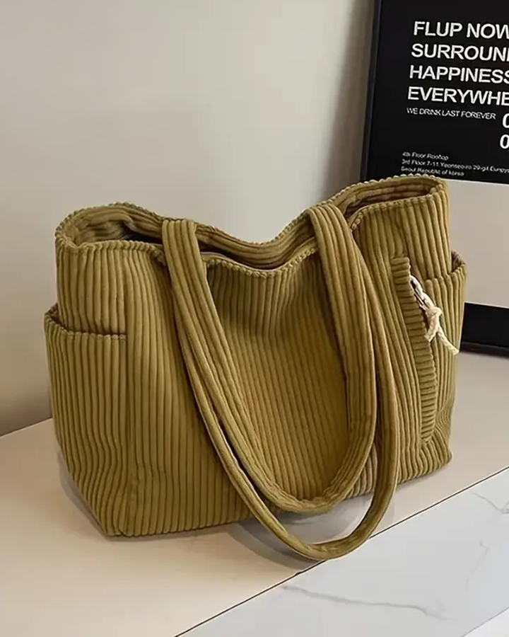 Adalira – Prążkowana Torba Tote